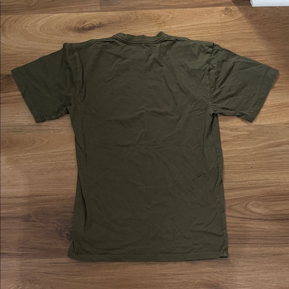 Bass Pro Shops Olive Green Graphic Tee Small - Picture 4 of 4